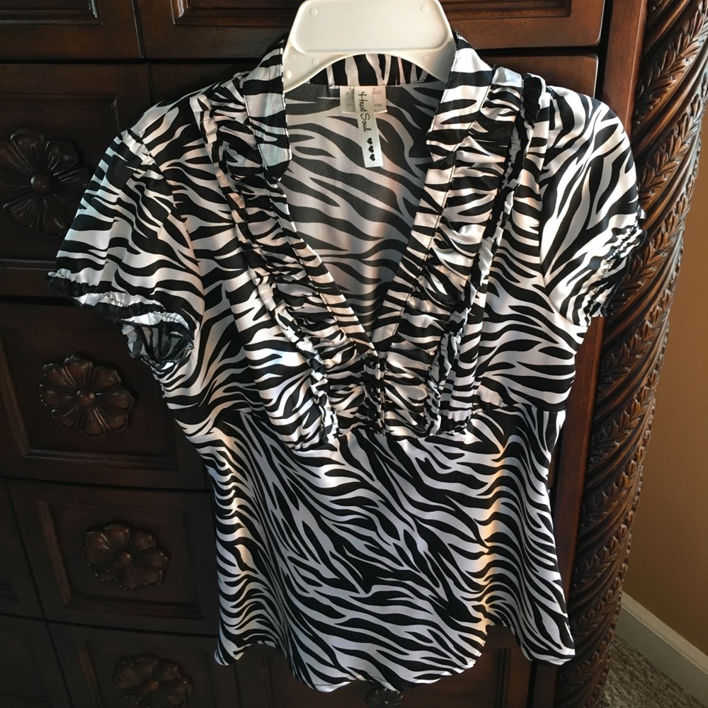 Zebra blouse medium