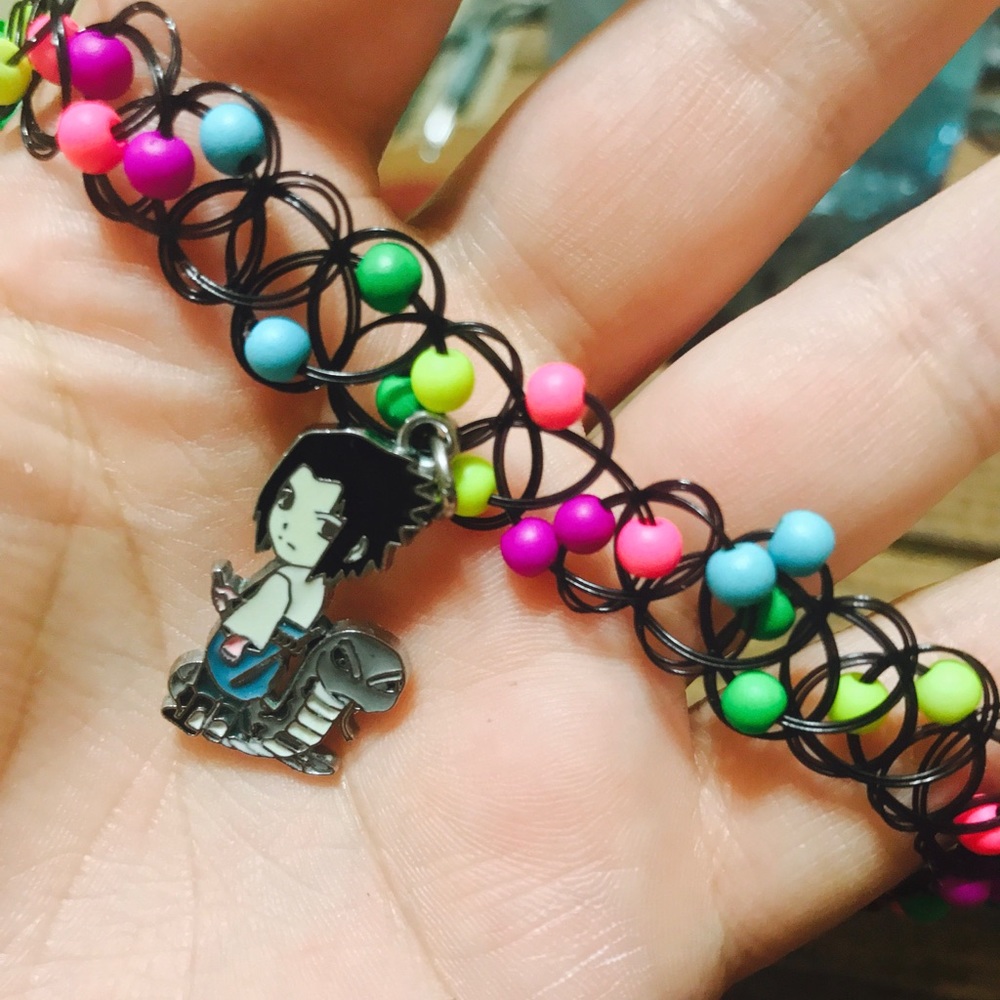 Sasuke Uchiha Choker necklace 💙💚