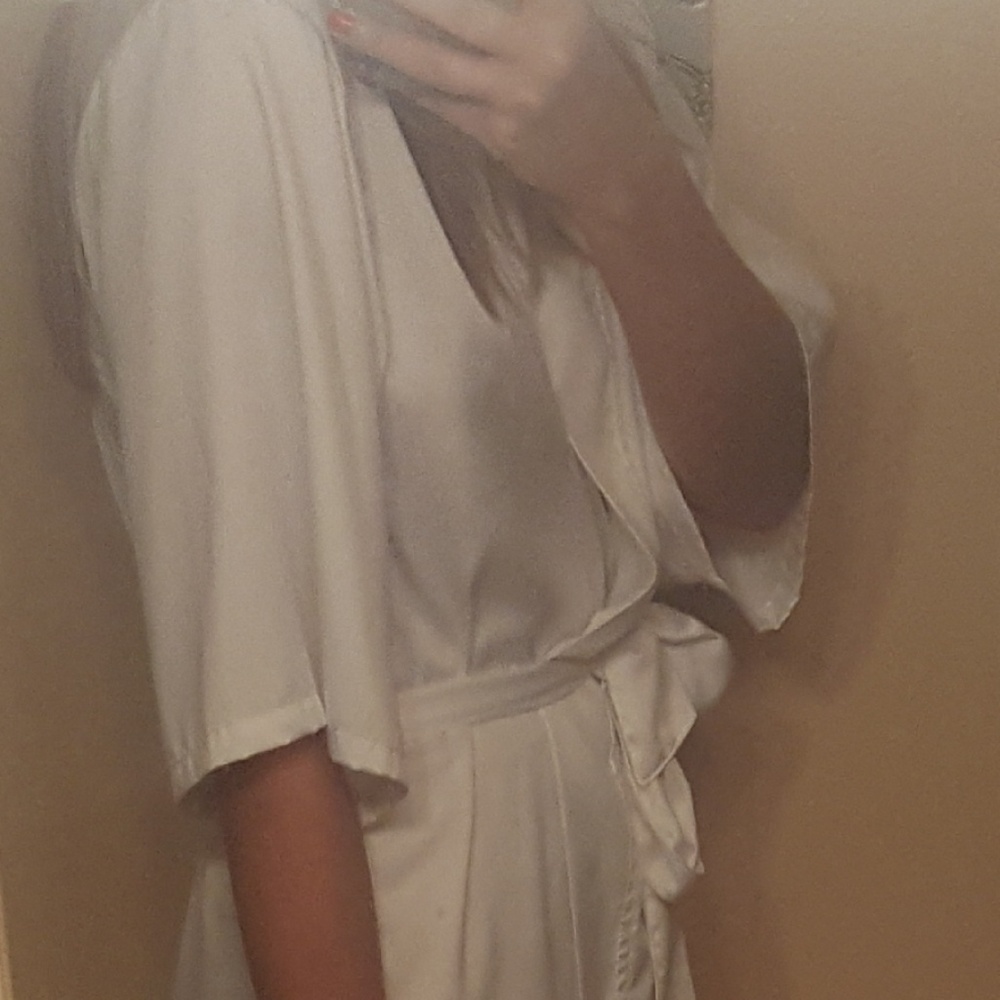 White Bridal Robe - Picture 3 of 7