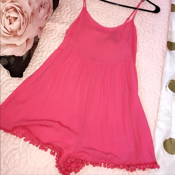 Coral Pink Romper (S) - Picture 1 of 4