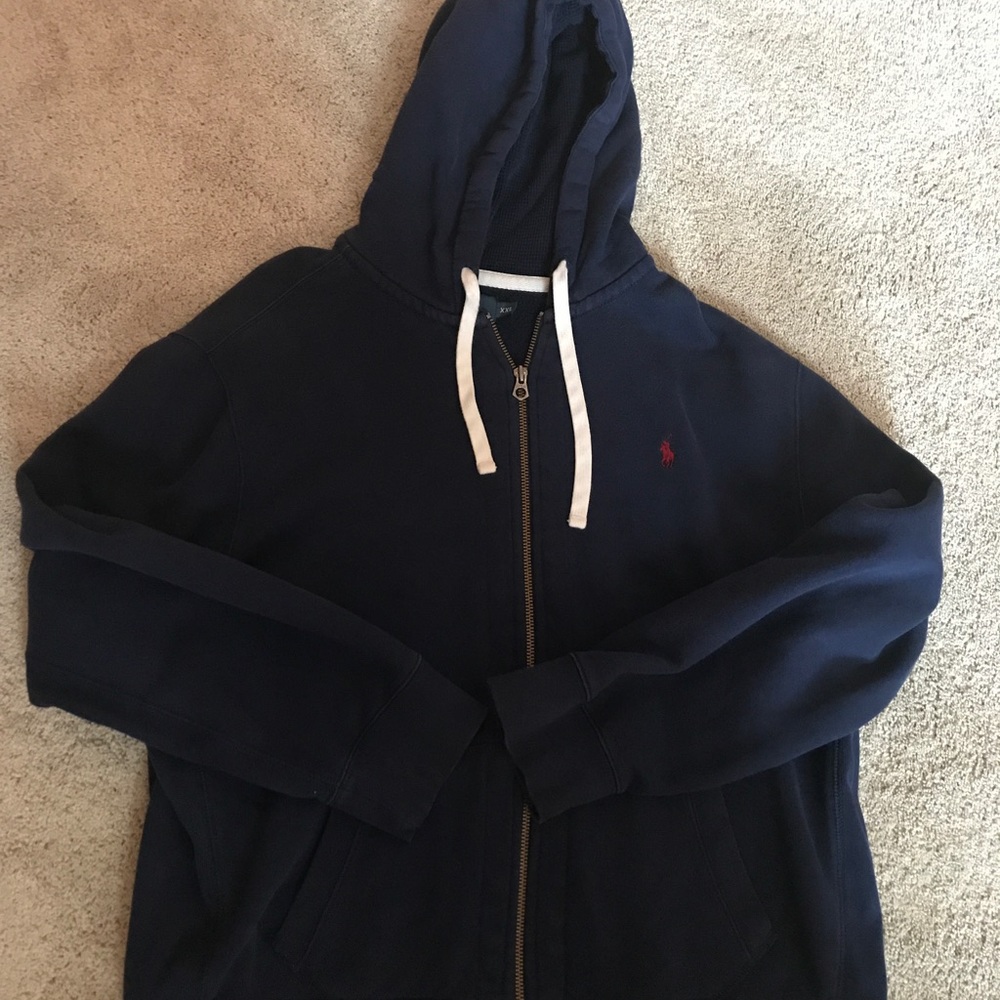 Navy Blue Polo Hoodie