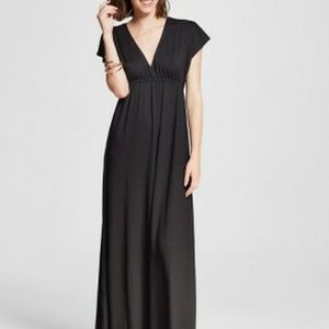 Sz XXL Black Kimono Maxi Dress