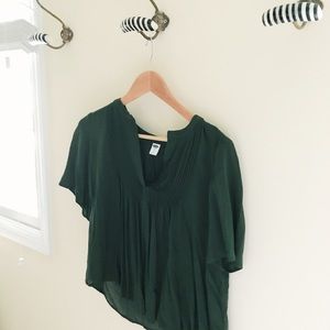 Old Navy Green Swing/Crop Top
