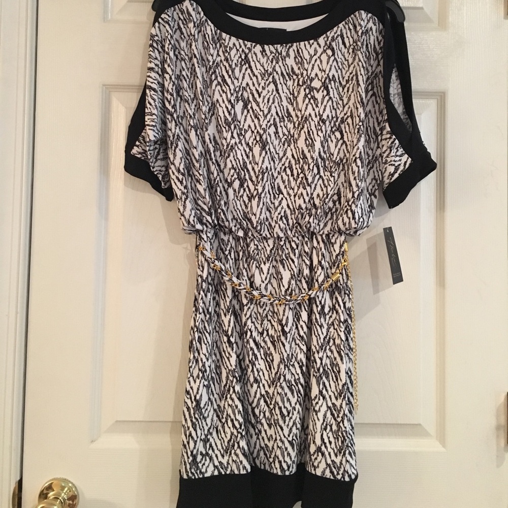 Thalia Sodi cold shoulder dress