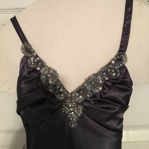 Charcoal grey prom dress