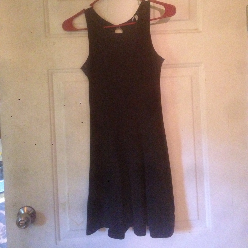 Super cute black skater dress!