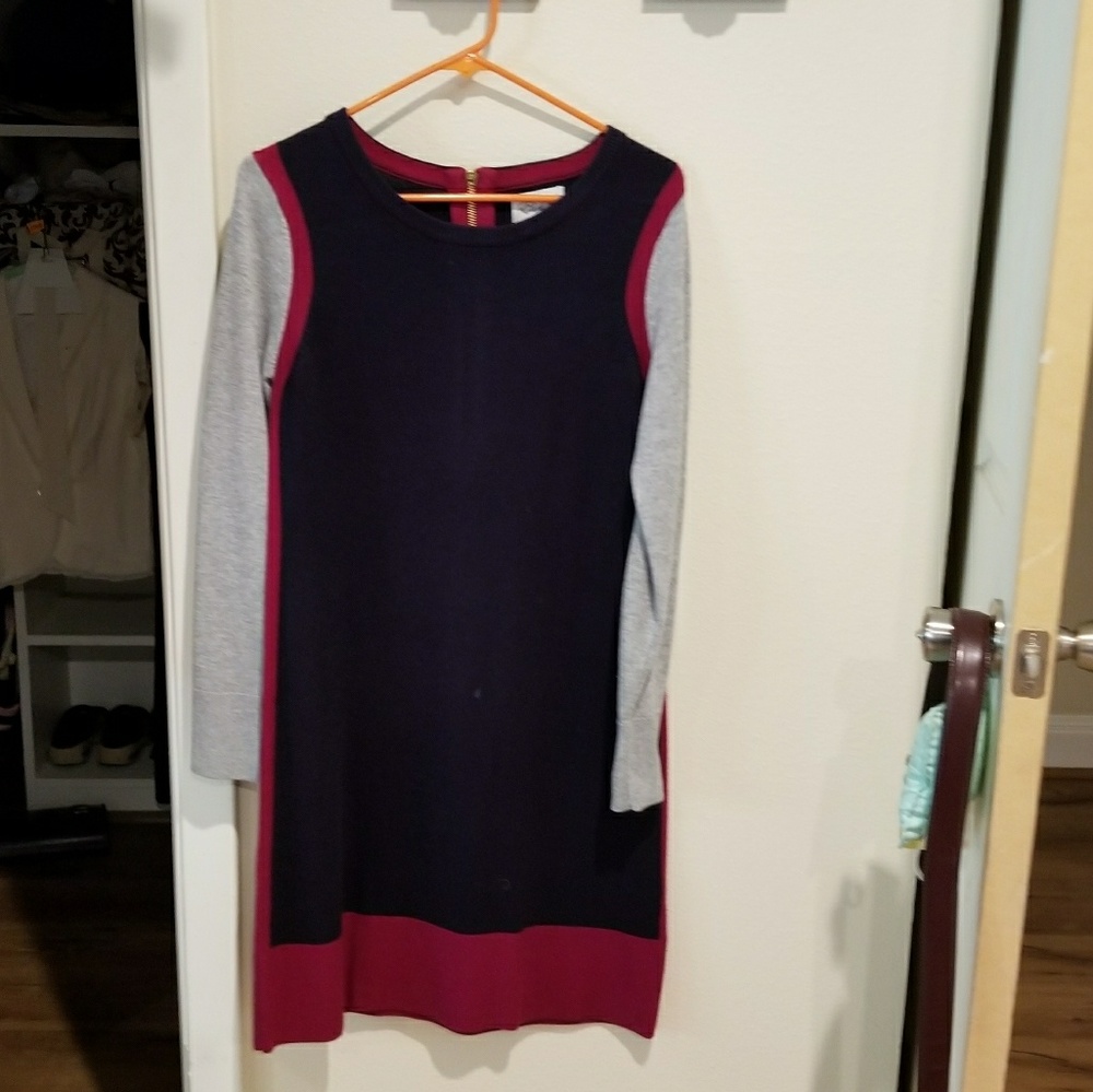 Eliza J color block sweater dress