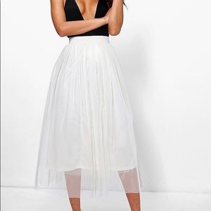 Bridal tulle skirt white new