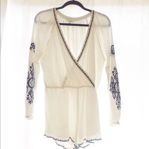 Aquaria Embroidered Romper