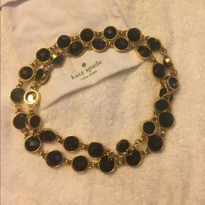 Kate Spade black and gold necklace