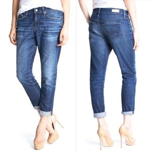 AG jeans"The Beau" Slouchy Skinny denim blue jeans