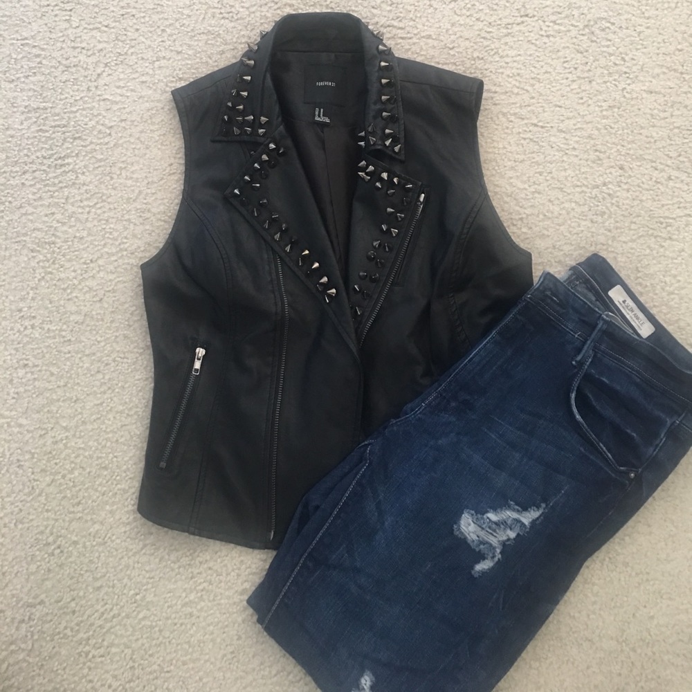 Forever 21 Faux Leather Vest