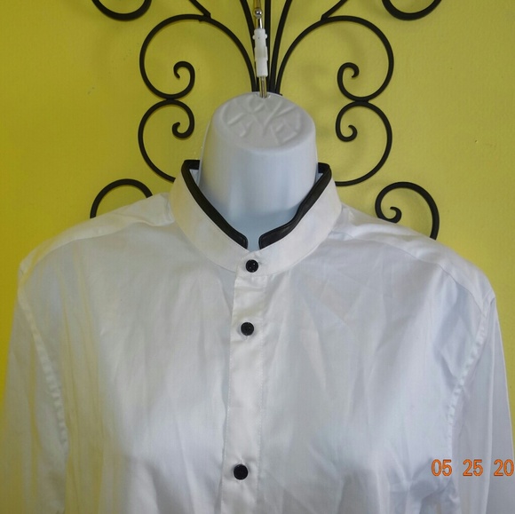 H&M White Button Down Shirt Dress - Picture 2 of 5