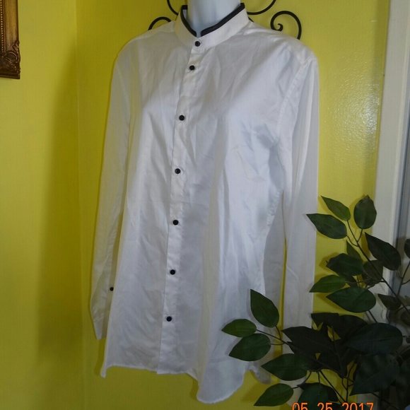 H&M White Button Down Shirt Dress - Picture 3 of 5