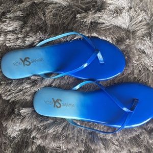 Yosi Samra Blue Ombre Flip flops