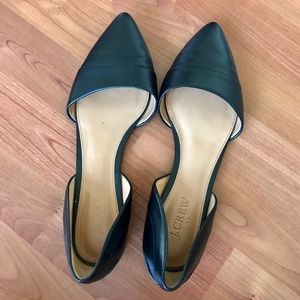J. Crew Black flats, size 8.5