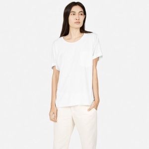 Everlane Slouchy Cotton Slub Crew - Size Medium