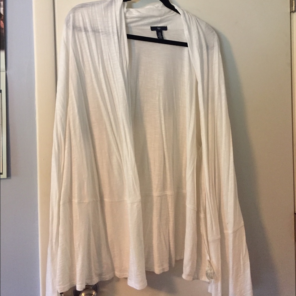 White sweater/shrug!