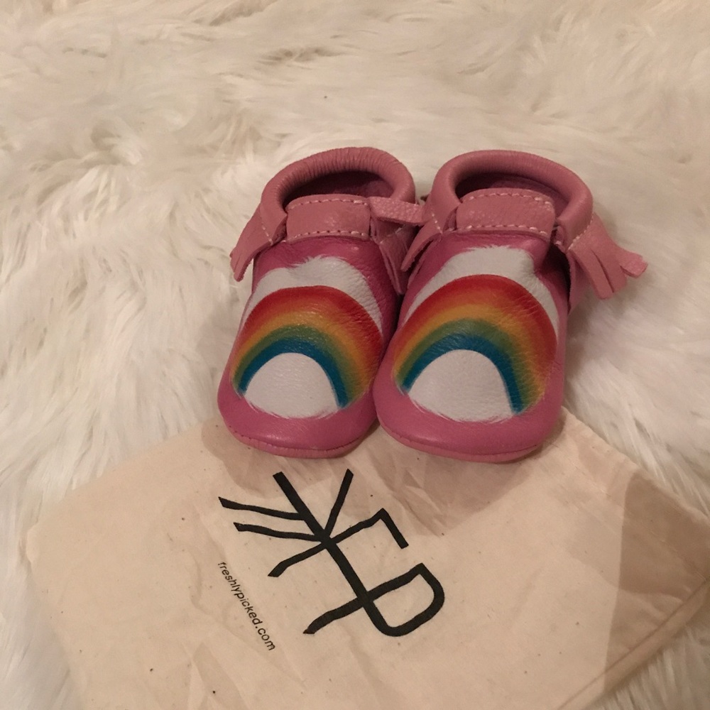 Freshly Picked Cheer Bear Moccasins💖🌈