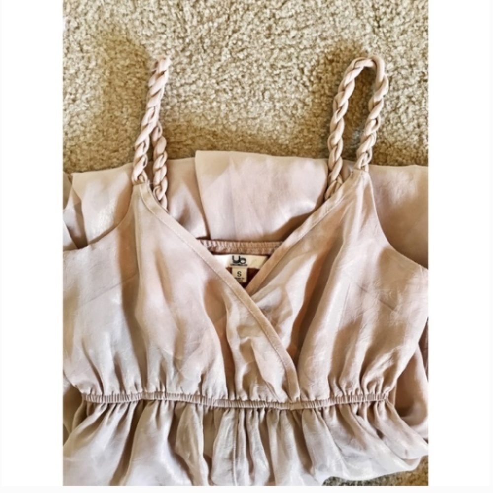 Ya Los Angeles Gold Braided Dress