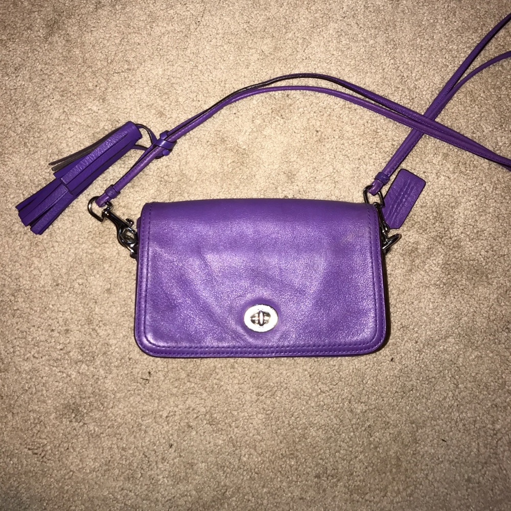 COACH dinky purse in purple