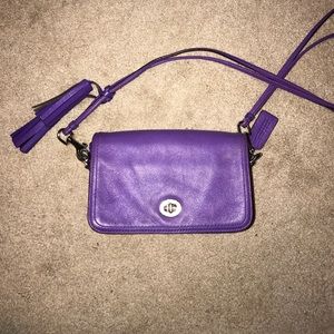 COACH dinky purse in purple
