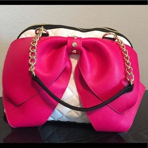 Betsey Johnson BOW-NANZA Dome Satchel Purse