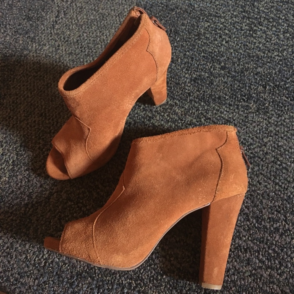 Brown Suede Ankle Boots