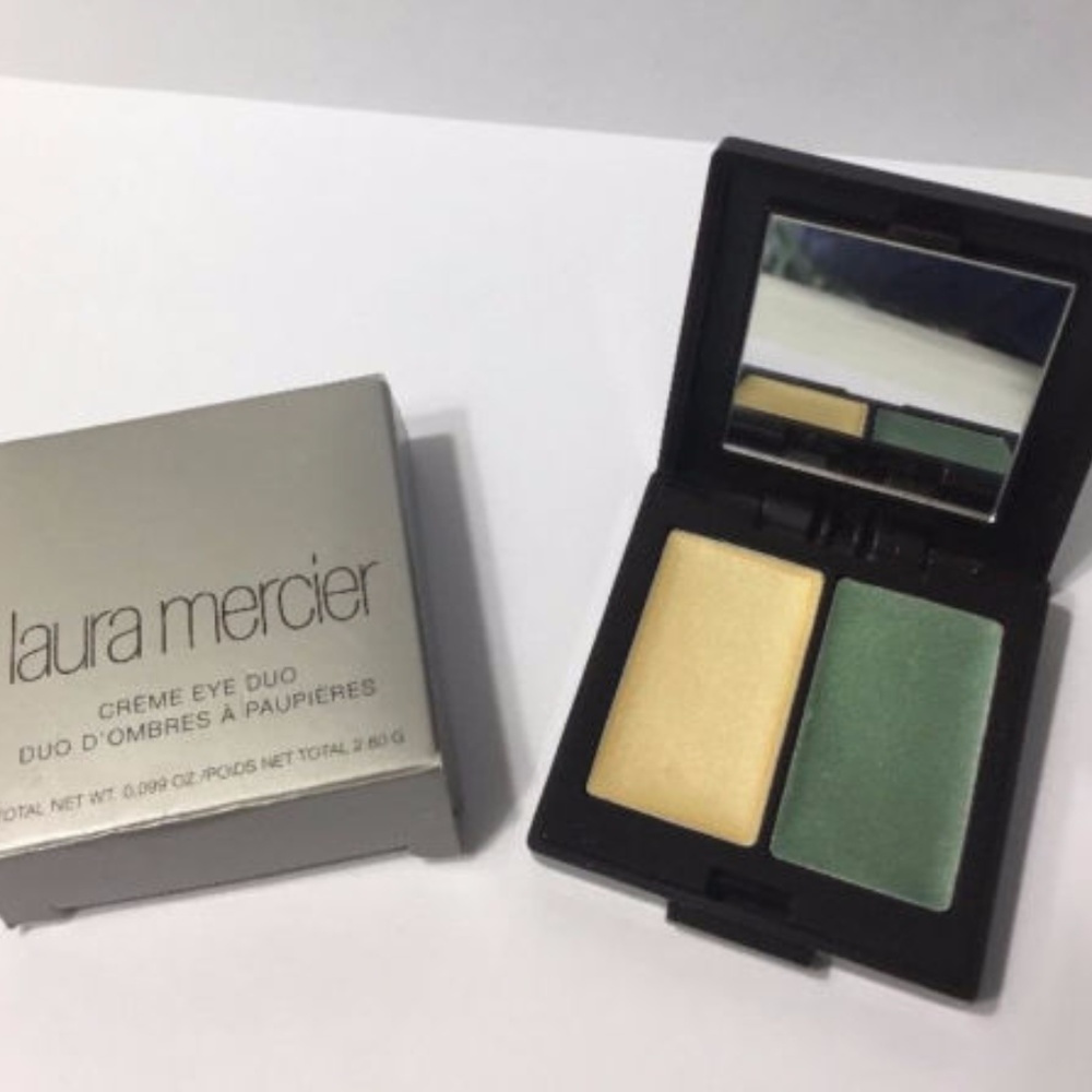 Laura Mercier Creme Eye shadow Duo Green Gold NIB