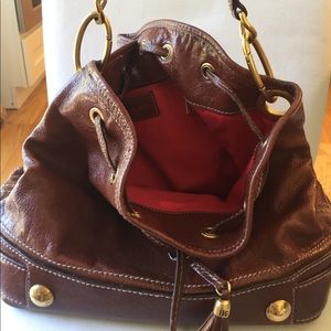 Dolce & Gabbana Tan Leather Bucket Bag.