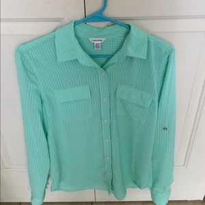 Long sleeve button up blouse