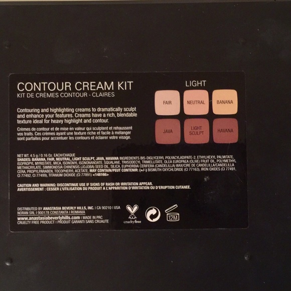 Auth Anastasia Beverly Hills Contour Cream Kit - Picture 2 of 7