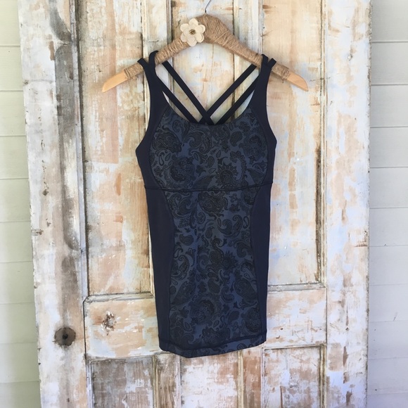 lululemon athletica Tops - Lululemon Inkwell Paisley Energy Tank