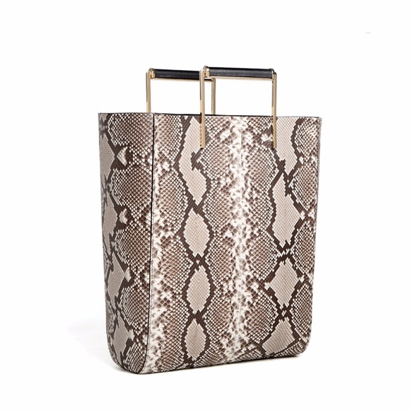 Jason Wu Genuine Python Leather Suvj Shopper Tote NEW - Picture 2 of 10