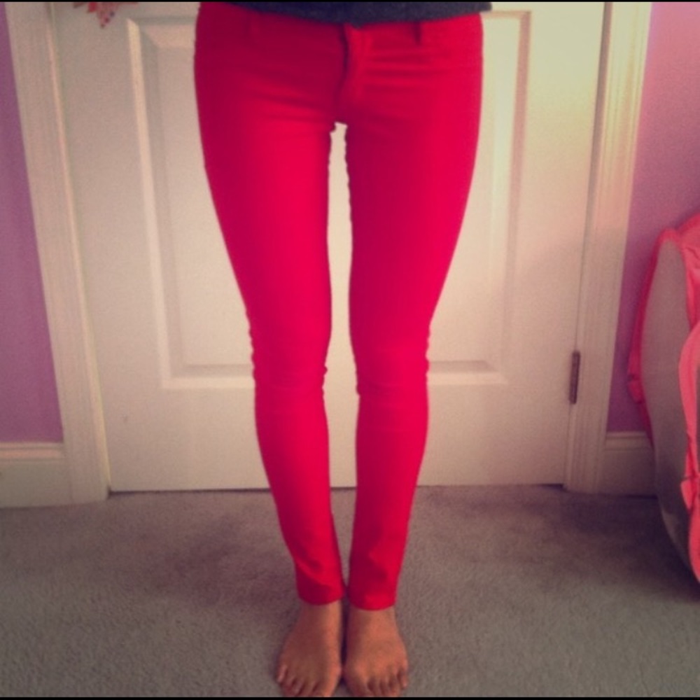 Abercrombie Red Jeans