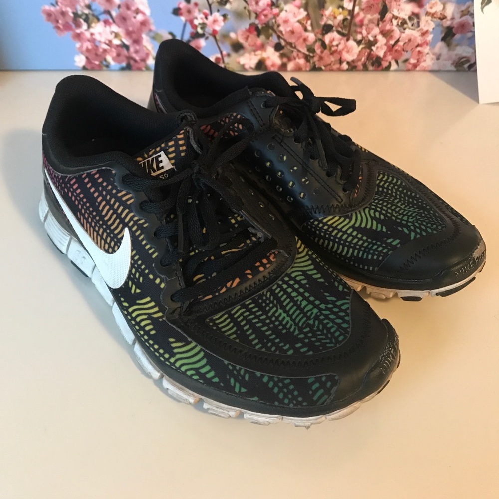 Nike Free colorful tennis shoes