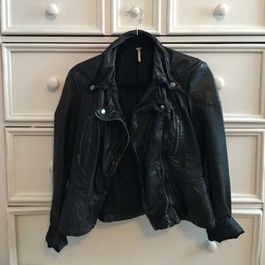 Free People leather jacket