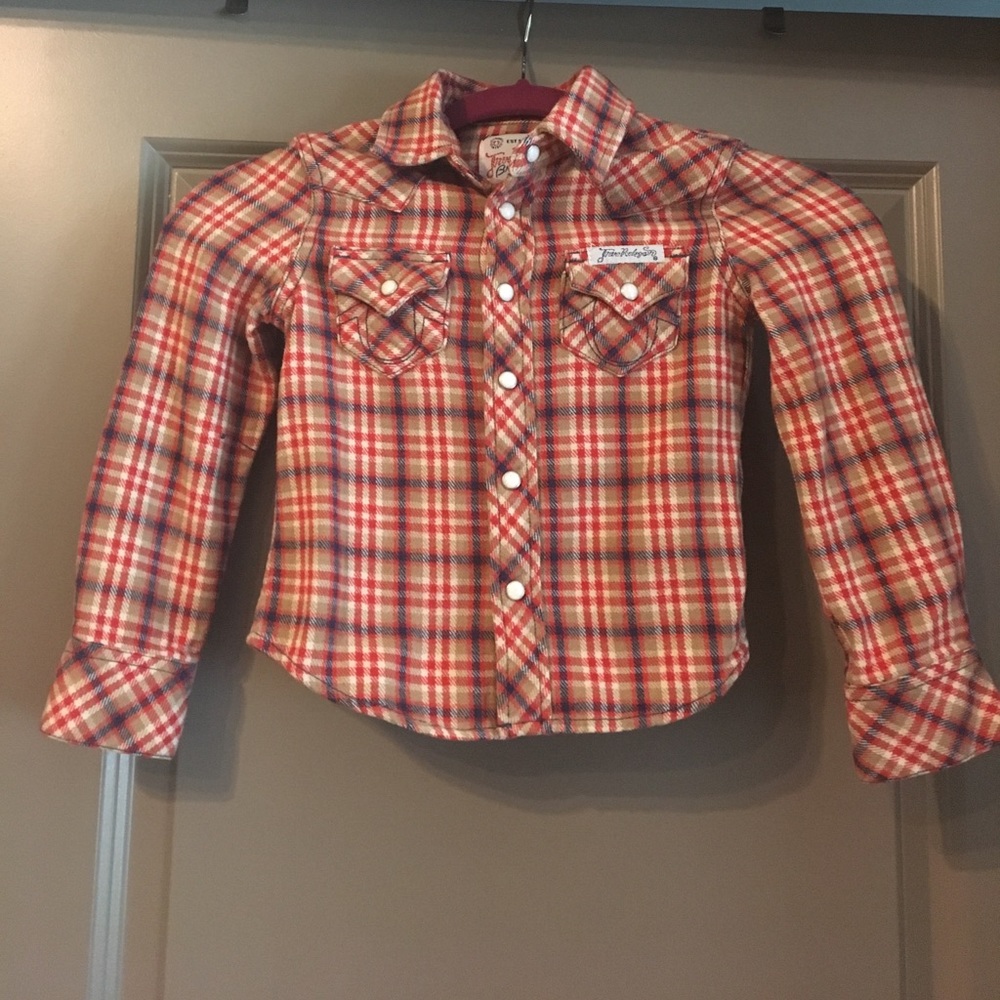 Kids True Religion long sleeve flannel