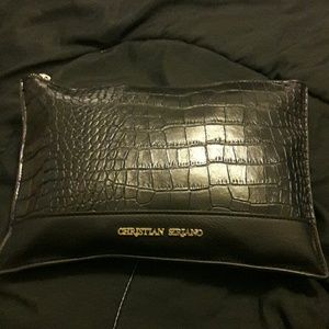 Black Christian Siriano clutch