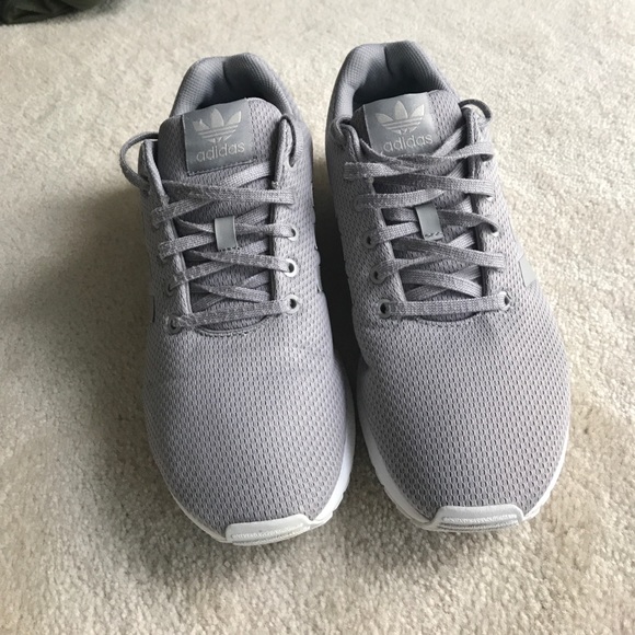 Gray adidas ZX Flux shoes (11) - Picture 1 of 7