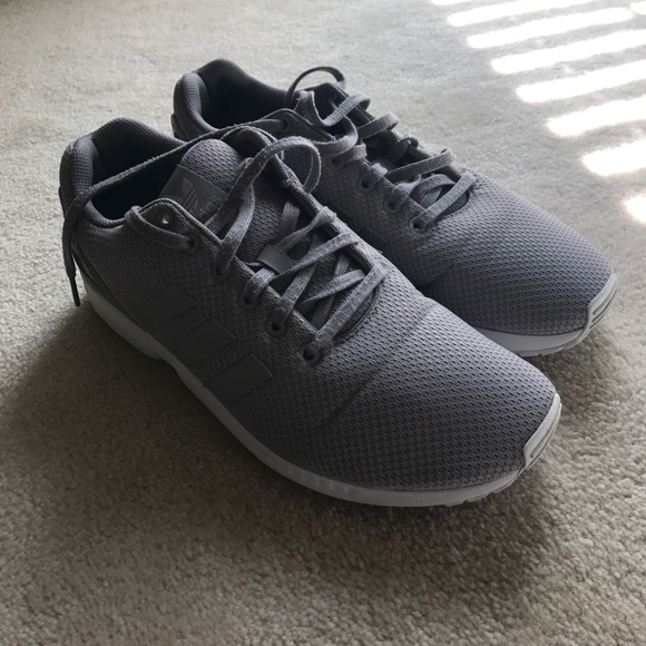 Gray adidas ZX Flux shoes (11) - Picture 2 of 7