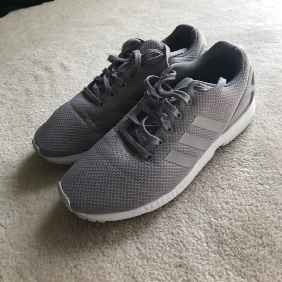 Gray adidas ZX Flux shoes (11) - Picture 3 of 7