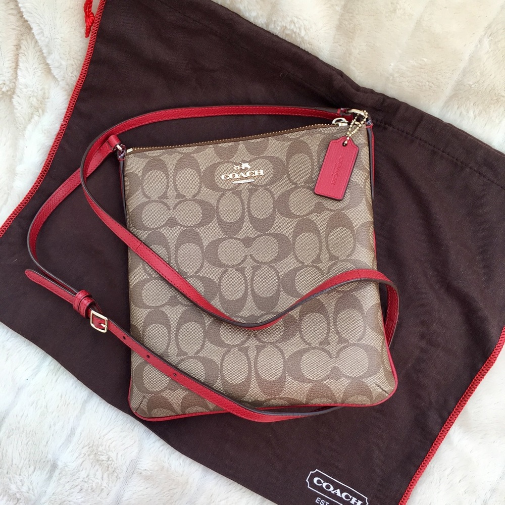Coach Signature North/South Crossbody Bag