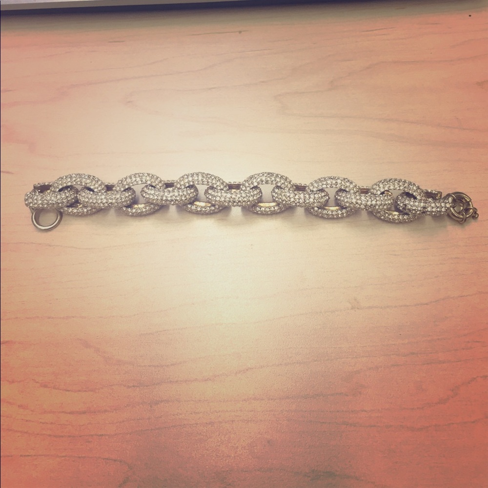 J. Crew Classic Pave Link Bracelet