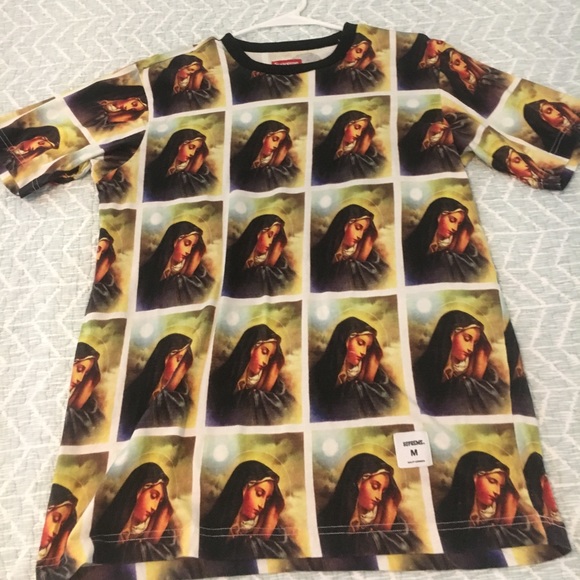supreme virgin mary shirt