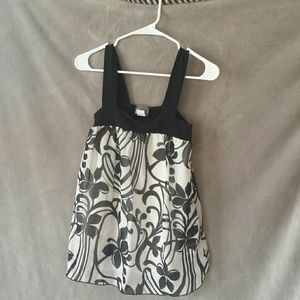 Black and White Strappy Top size S