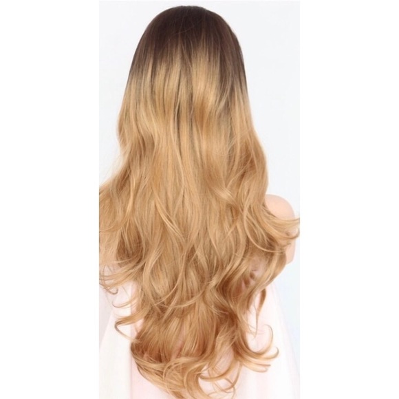 Body Wave Dark Brown Roots Ombre Lace Front Wig - Picture 4 of 6