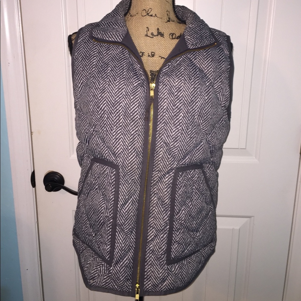 Jcrew herringbone vest