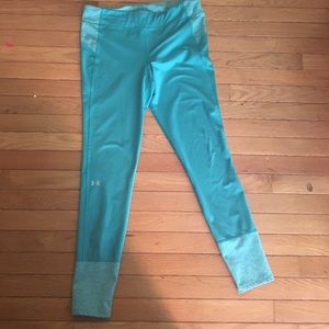 Under armour leggings.  Teal. Storm.