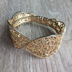 Boutique Gold Leaf Cuff